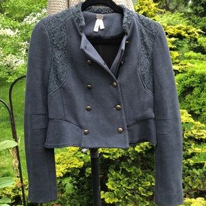 Free People Blue Blazer